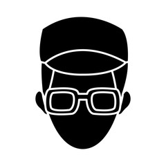 man face character people image vector illustration