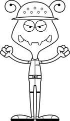 Cartoon Angry Zookeeper Ant