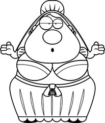 Cartoon Bride Confused
