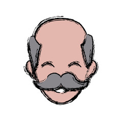 man face character people employee profile vector illustration