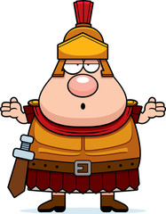 Confused Cartoon Roman Centurion