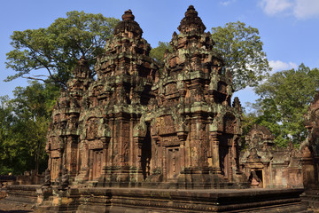 Fototapeta na wymiar Cambodia Angkor Thom Banteay Srei