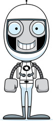 Cartoon Smiling Astronaut Robot © corythoman