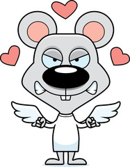 Cartoon Angry Cupid Mouse