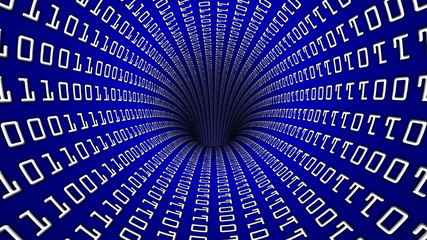 Binary Code Network tunnel hole 