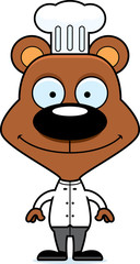 Cartoon Smiling Chef Bear