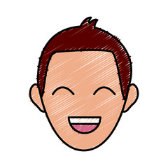 man face character people profile cartoon image vector illustration