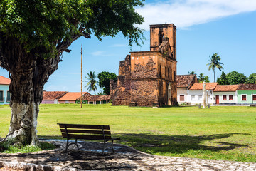 Matriz Church ruins in the historic city of Alcantara near Sao Luis, Maranhao State, Brazil