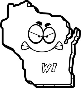 recommend clip art: Cartoon Angry Wisconsin