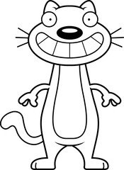 Happy Cartoon Cat