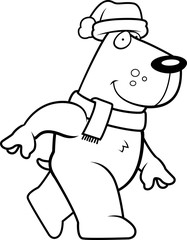 Cartoon Christmas Dog