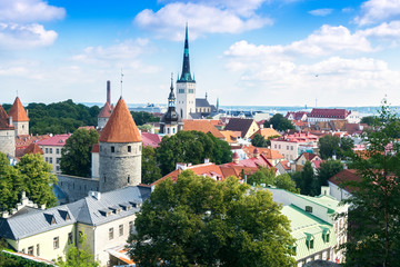 Roofs of old Tallinn.