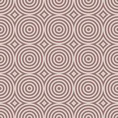 Fototapeta na wymiar Geometric seamless pattern. Brown background