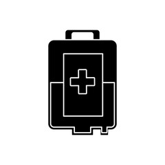 blood bag icon over white background vector illustration