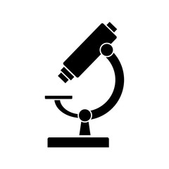 microscope icon over white background vector illustration