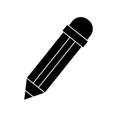 pencil utensil icon over white background vector illustration