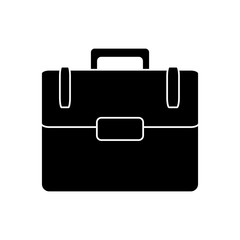 briefcase icon over white background vector illustration