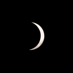 Fototapeta na wymiar partial soalr eclipse over south carolina usa