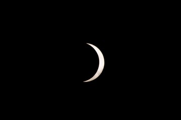 partial soalr eclipse over south carolina usa