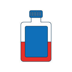 liquor bottle icon over white background vector illustration