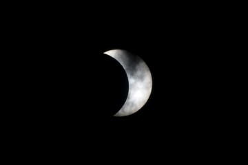 Obraz na płótnie Canvas Partial Solar Eclipse August 21 2017