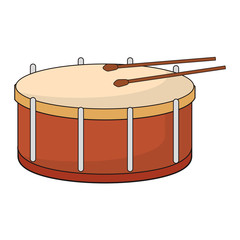 drum icon over white background vector illustration