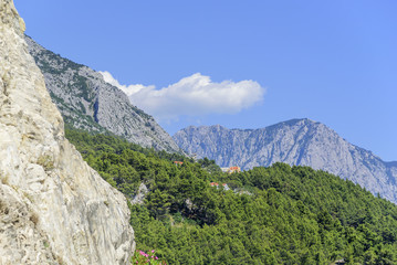 View of the rocky mountain.