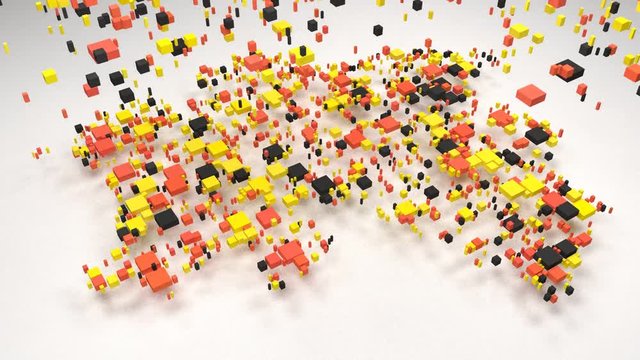 Map of Lower Saxony - Germany | Rain of little bricks