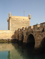 Fortress wall and cannons in Essaouira