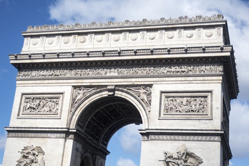 Fototapeta na wymiar Arc de Triomphe in Paris Frankreich