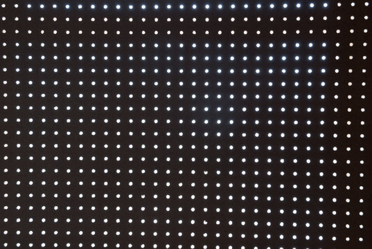 Pegboard Wall Lit From Behind