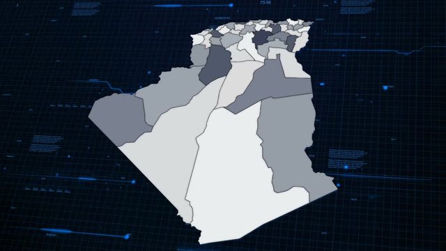 Algeria network map