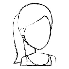 beautiful woman avatar character vector illustration design