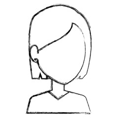 beautiful woman avatar character vector illustration design