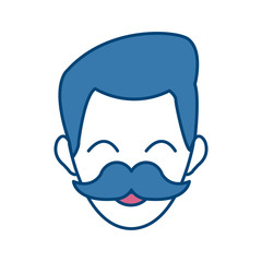 man face character people laugh image vector illustration