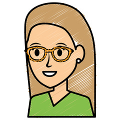 Fototapeta premium beautiful woman avatar character vector illustration design