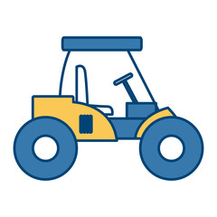 loader forklift truck cargo logistic equipment vector illustration