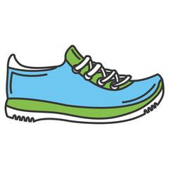 sport shoes tennis icon vector illustration design