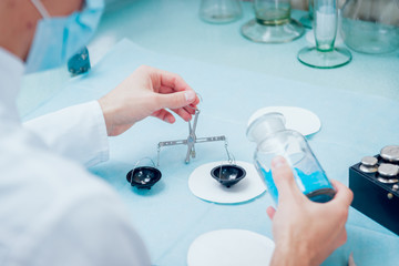 Fototapeta premium Science technician at work in the laboratory.