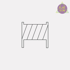 Construction Barrier Line Icon
