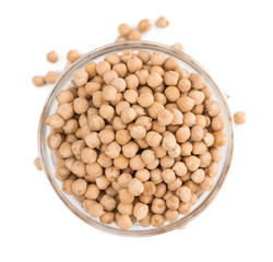 dried Chickpeas isolated on white background