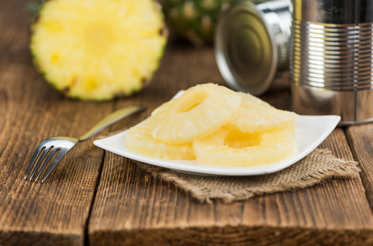 Portion of Preserved Pineapple Rings