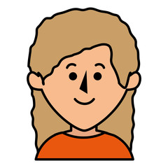 beautiful woman avatar character vector illustration design