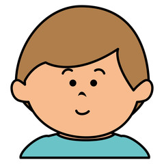little baby boy character vector illustration design