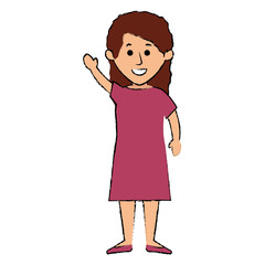 beautiful woman avatar character vector illustration design