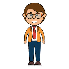 elegant businessman avatar character vector illustration design