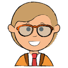 elegant businessman avatar character vector illustration design