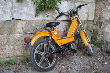 Fototapeta na wymiar Abandoned Motorcycle