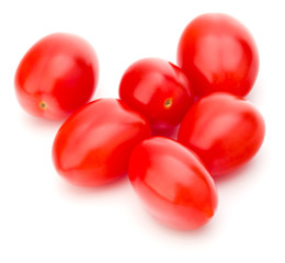 fresh plum tomato isolated on white background