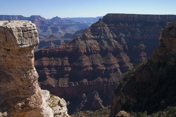 Beautiful cliffs, canyons, and valleys at the Grand Canyon national park, Arizona, USA.